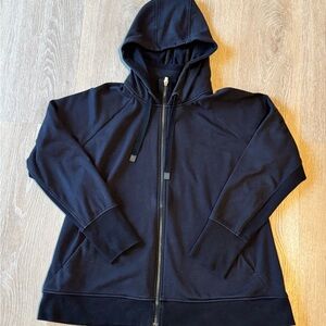 Athleta Women’s Black Fleece-Lined Full-Zip Jacket